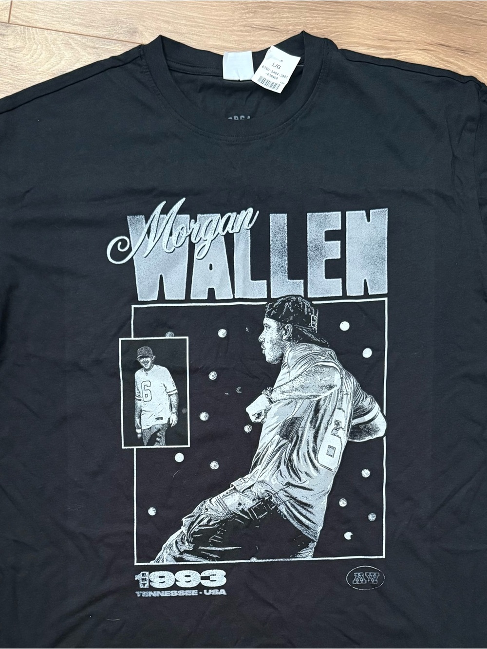 Morgan Wallen Black Graphic Short Sleeve Tee